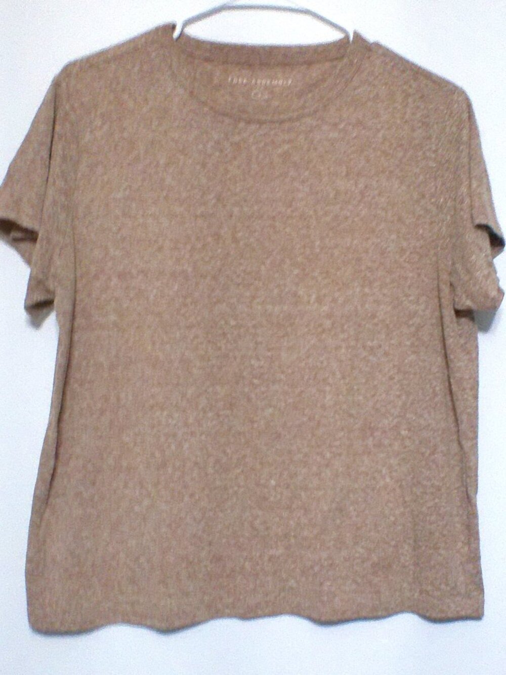 Free Assembly T-Shirt Women’s Large Brown Short Sleeve Crew Neck Casual Soft